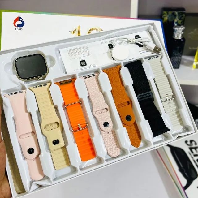 Smartwatch S30 Pro Max 7 em1 Série 10 Tela Infinita Chamadas Bluetooth Esportes Controle d - Foto 3