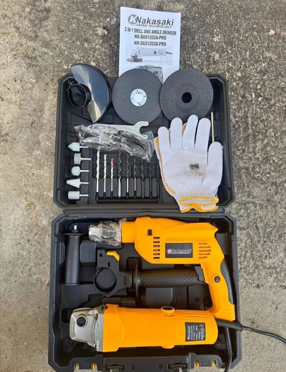 Kit furadeira  e lixadeira  nakasaki  Novas