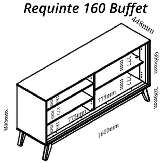 Buffet Requinte Naturale/off White - Gelius - Foto 4