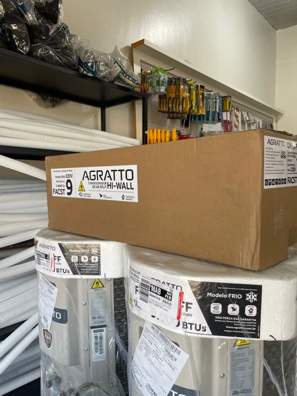 Ar Condicionado Split Hi-Wall Agratto 9000 BTUs - Novo