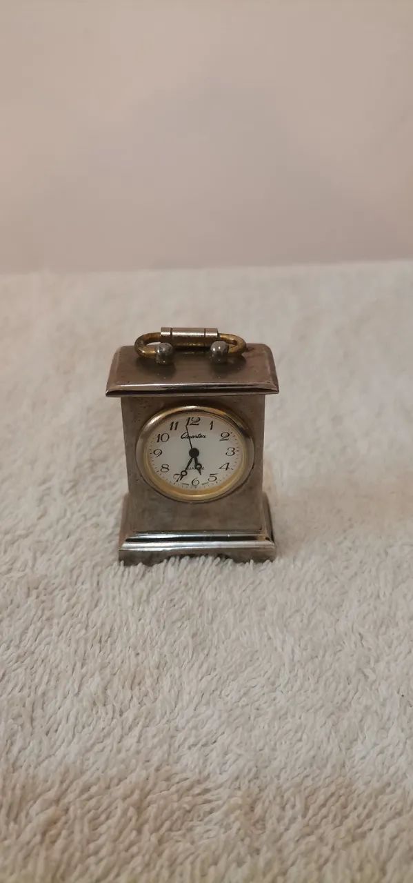 Mini Relógio Antigo de Mesa - Foto 3
