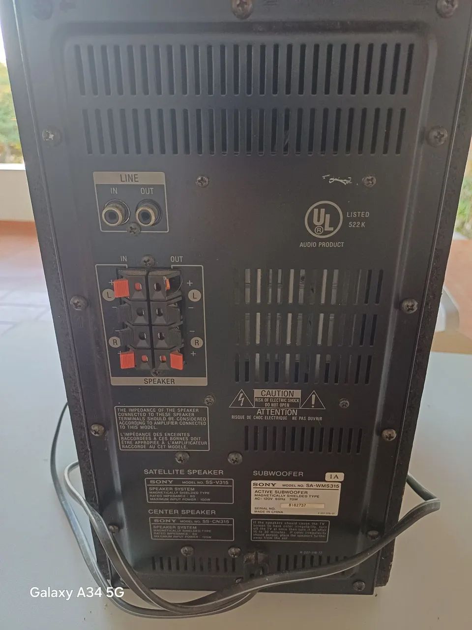 Subwoofer Sony SA-WMS315 - Foto 2