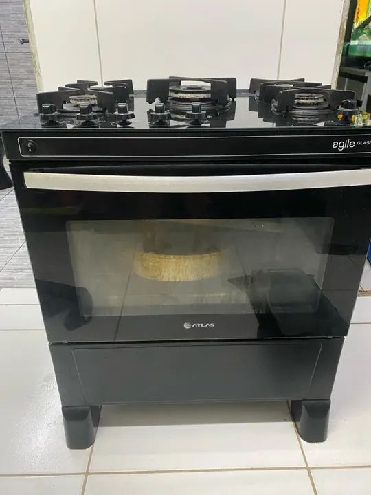 Fogão a Gás 4 Bocas - Preto