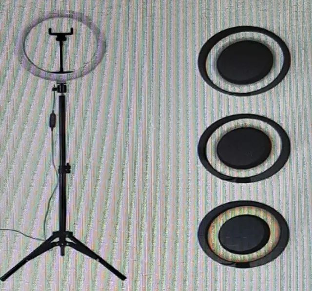 Ring Light  14 Pol ( 35 cm ) c/ Tripé e Suporte para 3 celular ! Oferta  - Foto 5