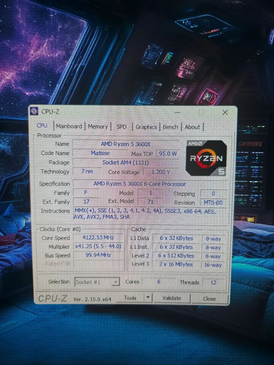 AMD Ryzen 5 3600X - 6-Core Processor
