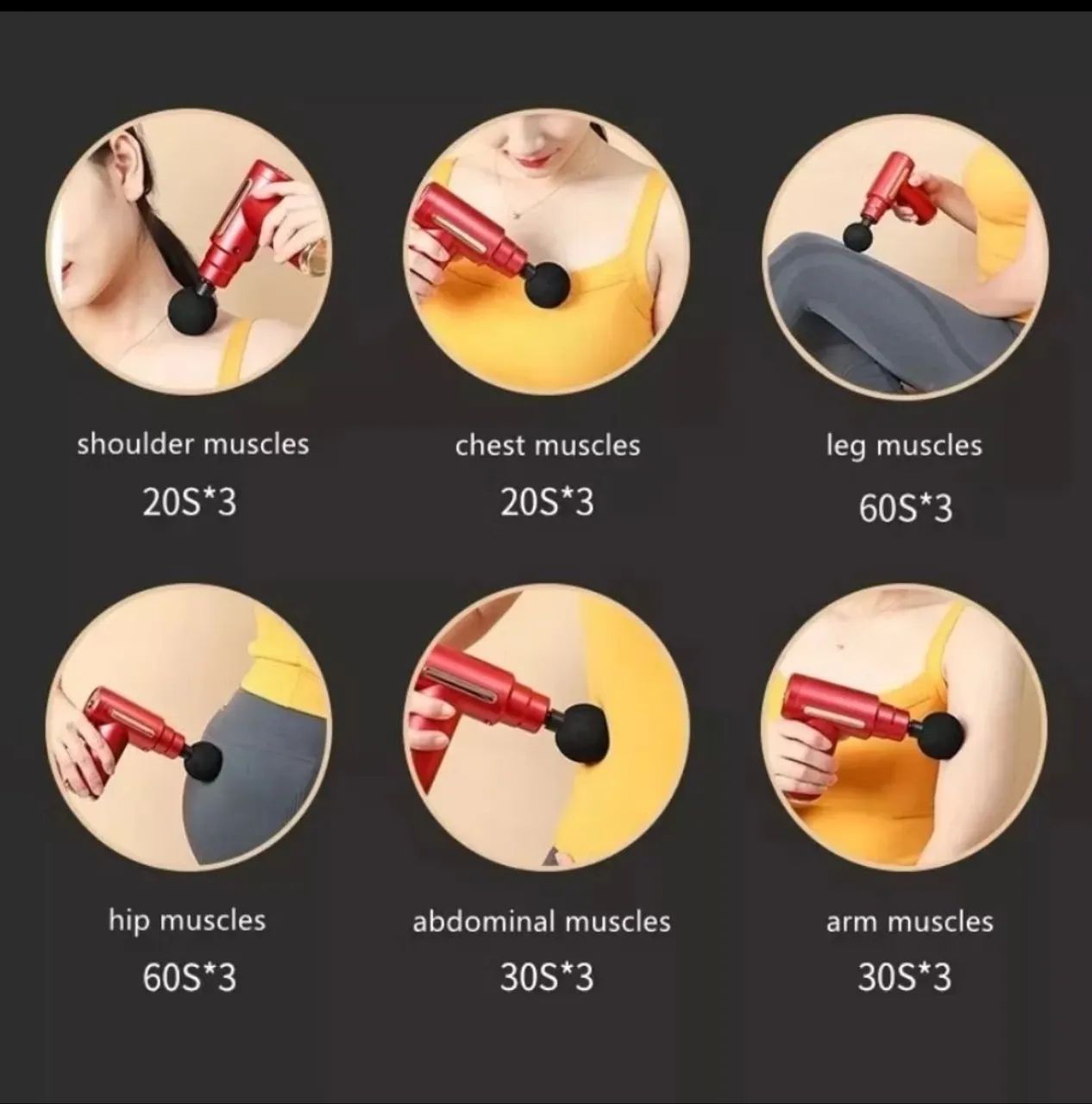 Pistola de Massagem Muscular - Relaxamento e Recuperação - Novo - Foto 2