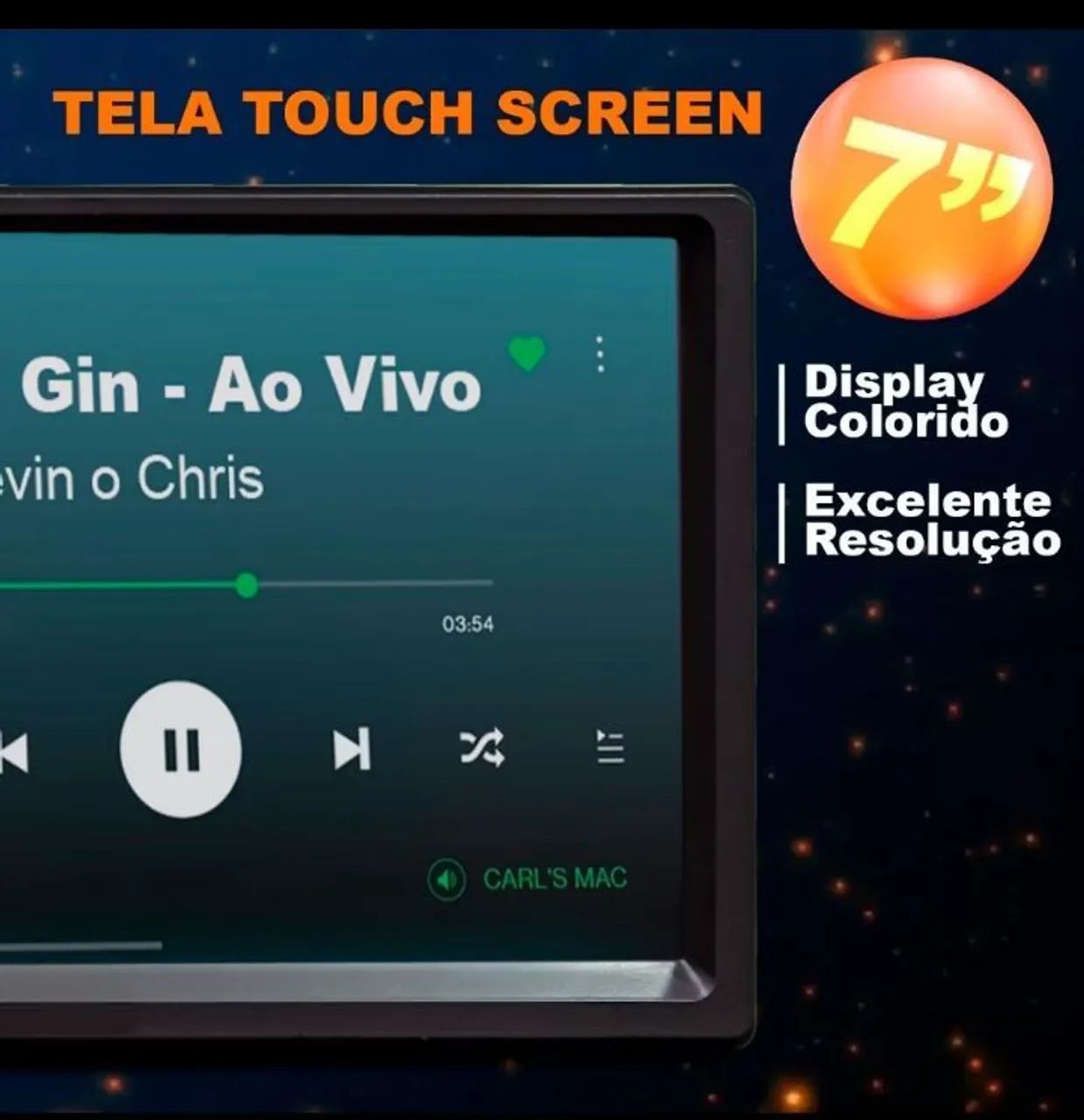 Multimídia Mp3 lacrado 7 polegadas 2din  - Foto 4