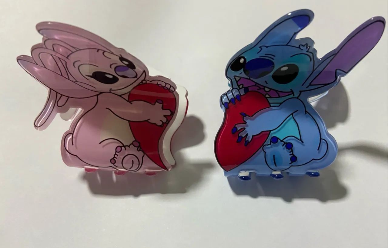 2 prendedores de cabelo stitch - Foto 2