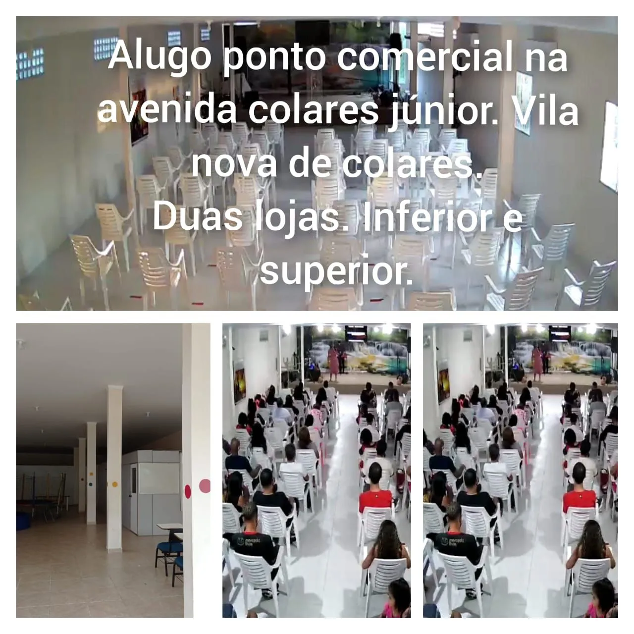 Alugo espaço para igreja e eventos em geral...