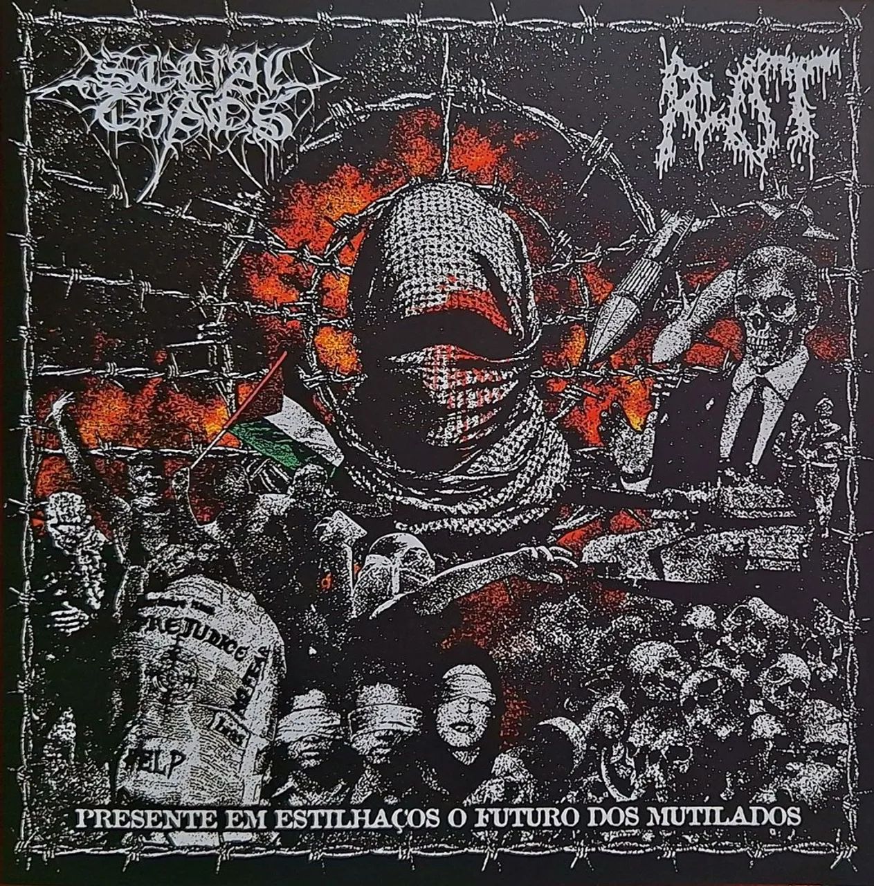 ROT / Social Chaos Split compacto, Zerado ! Grindcore Ratos de Porão  - Foto 2