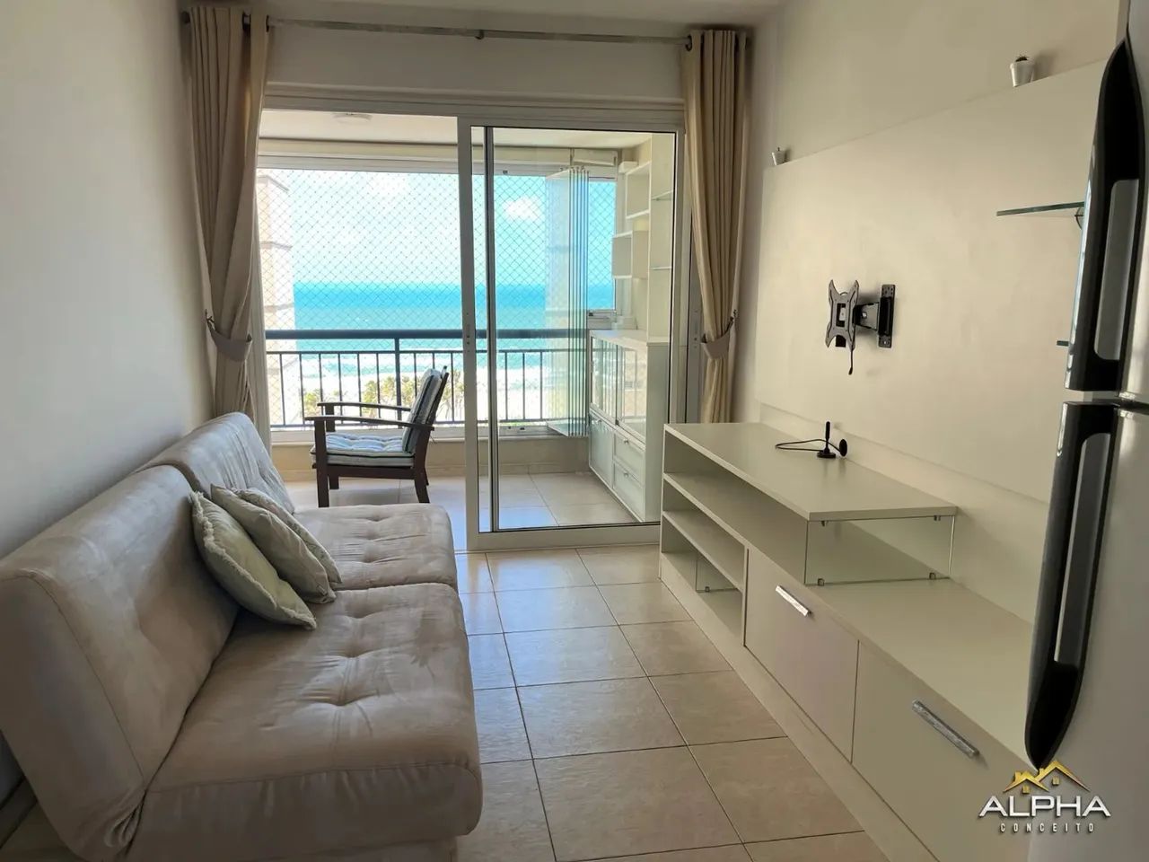 LINDO APARTAMENTO VISTA MAR COM 2 QUARTOS  MOBILIADO - Foto 3