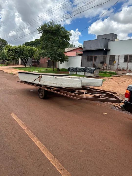 Barco, catamarã, carreta reboque - Foto 8