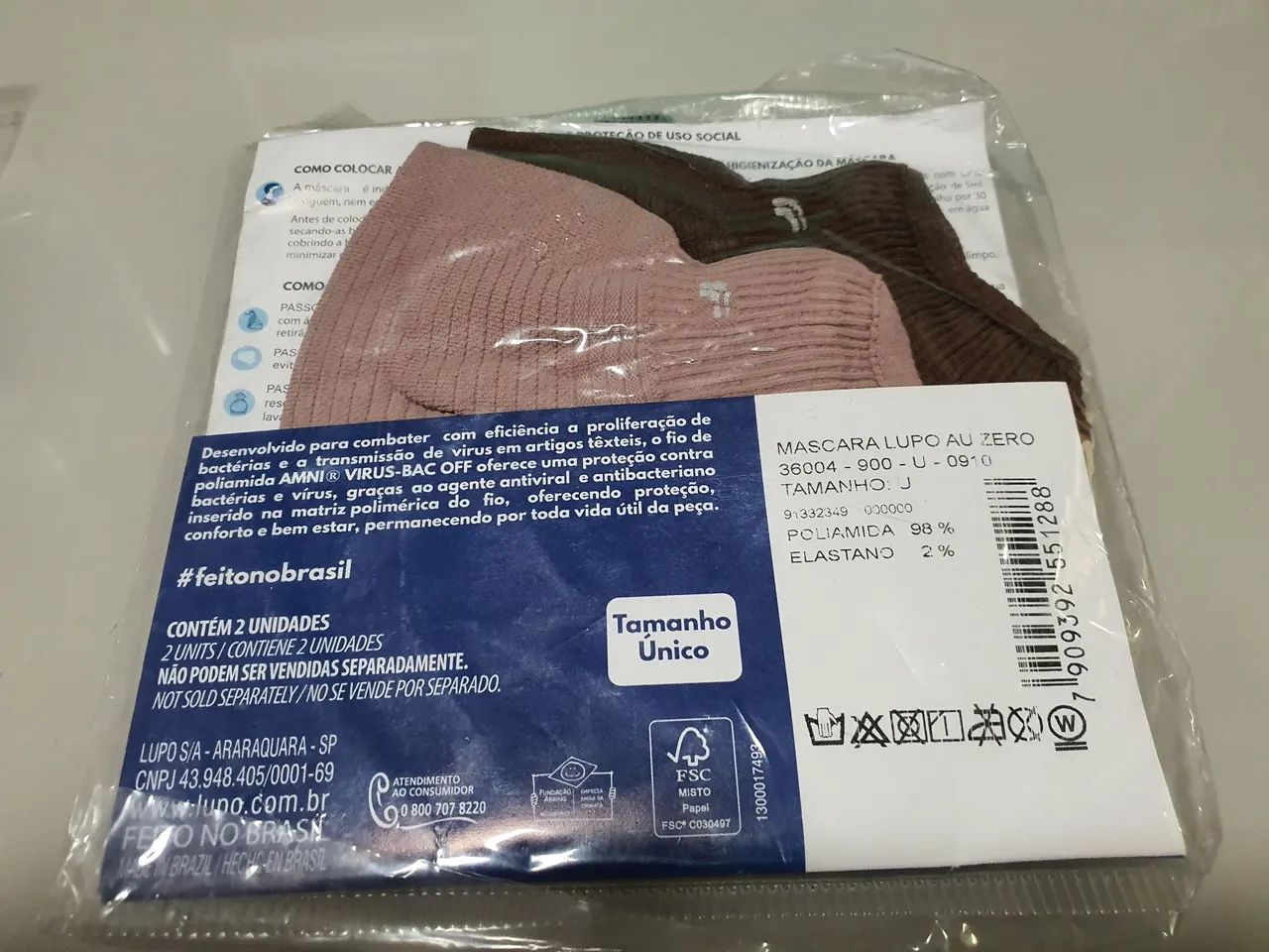 Máscara de proteção facial Lupo - Pacote com 2 unidades - Foto 4