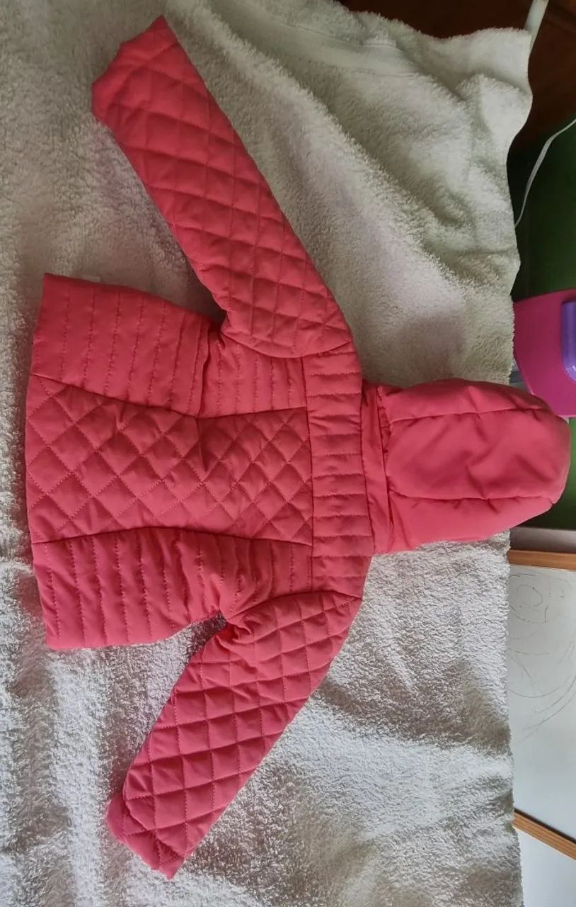 Casaco Rosa Bebê - Tamanho 1 ano - Foto 6