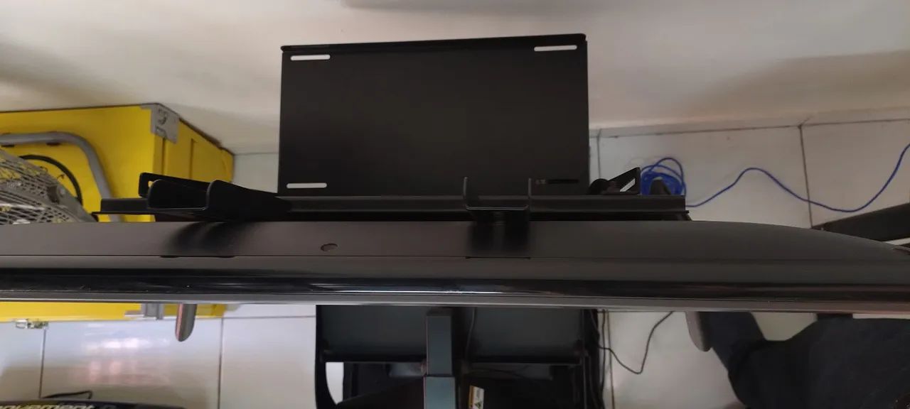 Cockpit Extreme Racing Stock Car com kit volante e câmbio Logitech G29 e TV LG 32" - Foto 4