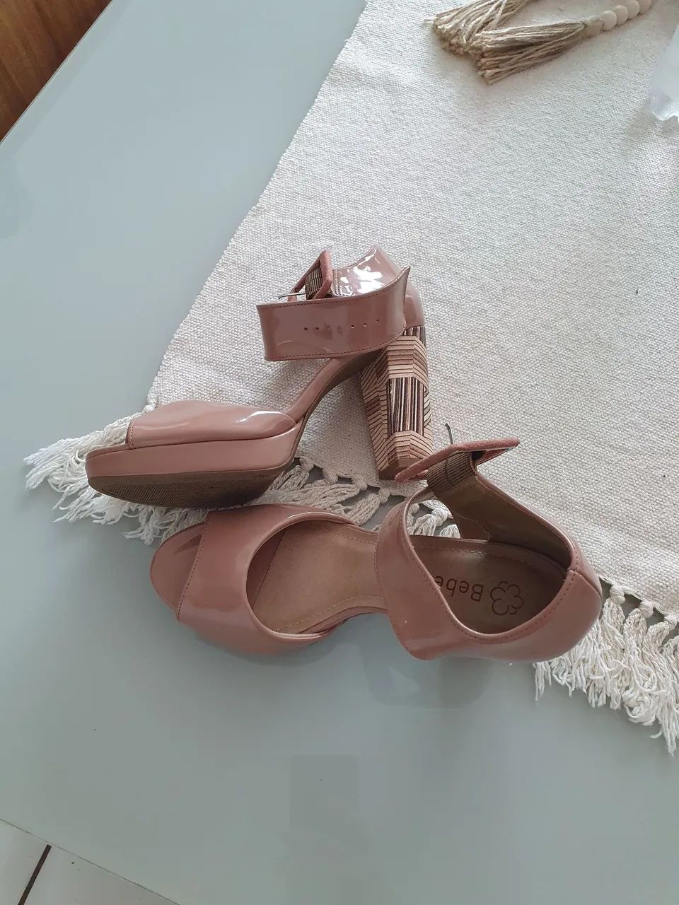 Sandália Salto Alto Rose T.38