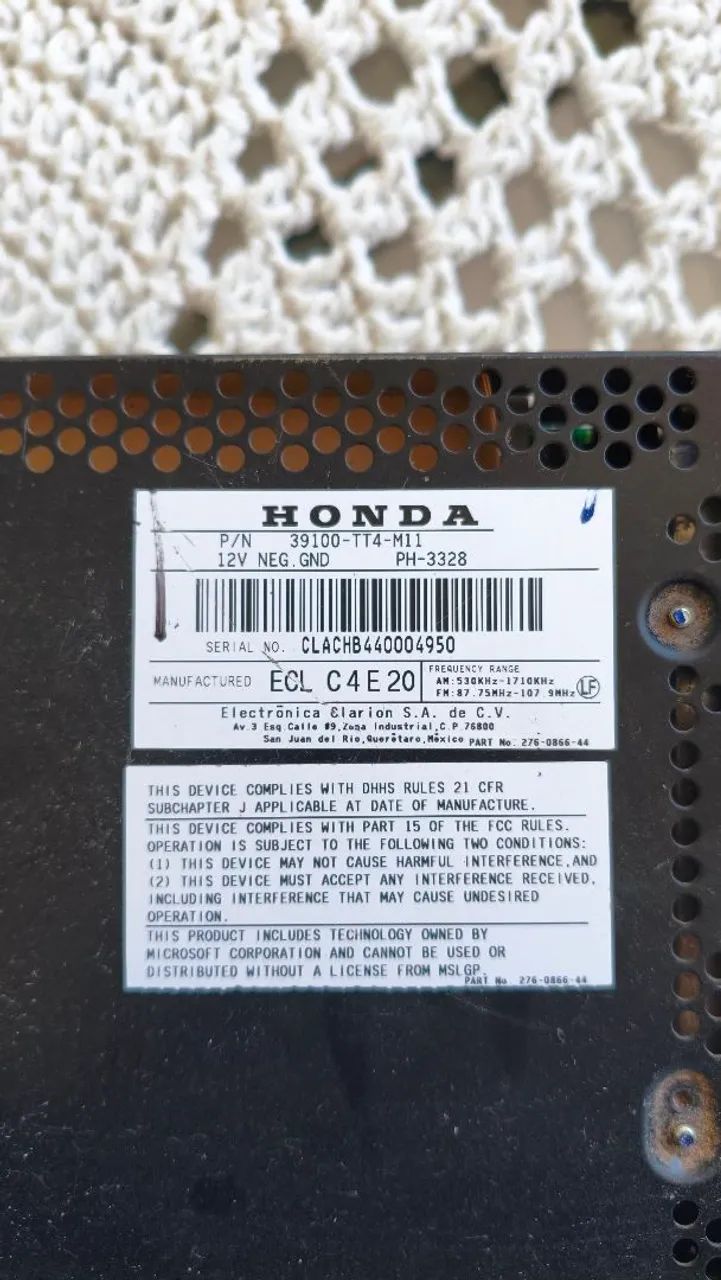 Rádio Honda Civic  - Foto 3