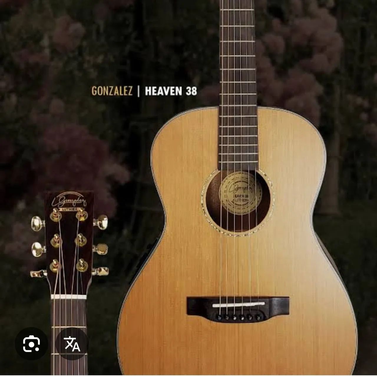 VIOLÃO LUTHIER GONZALEZ HEAVEN 38 MINI - Foto 2