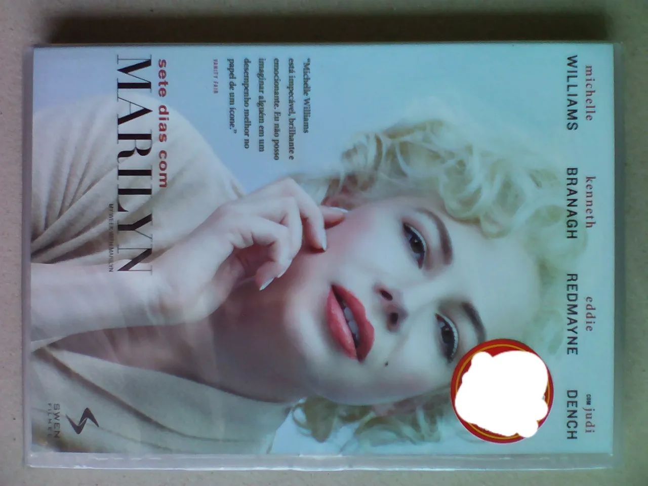 DVD filme sete dias com Marilyn 