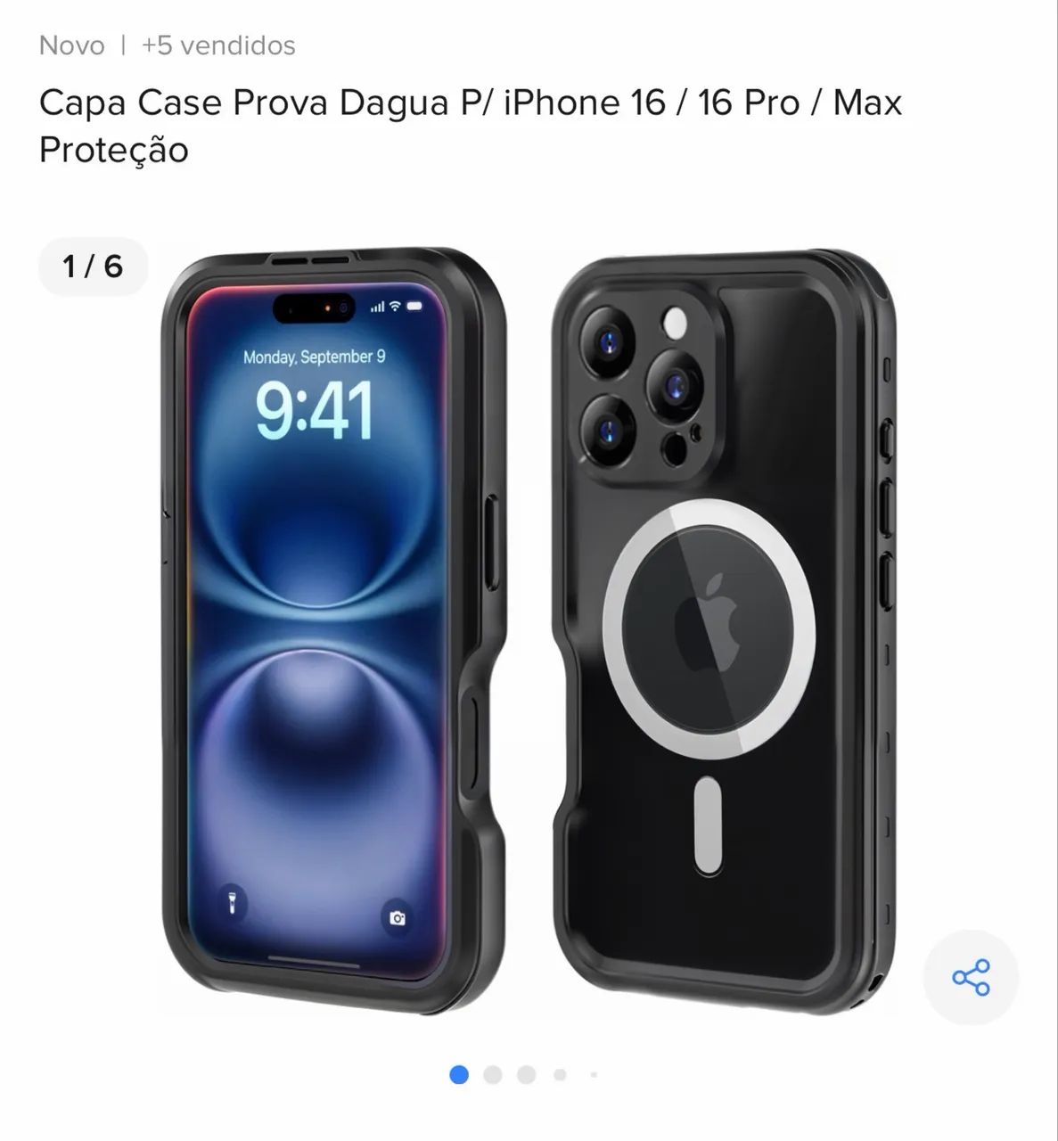 CASE DE MERGULHO PARA IPHONE 16 PRO MAX  - Foto 5