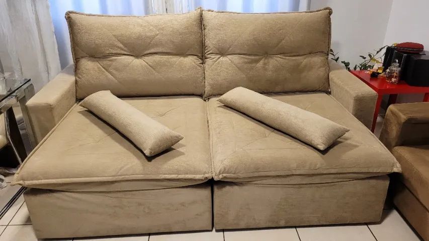 Vc acabou de encontrar o sofá usado MAIS NOVO desse portal. IMPECÁVEL!! Eu garato!! - Foto 3