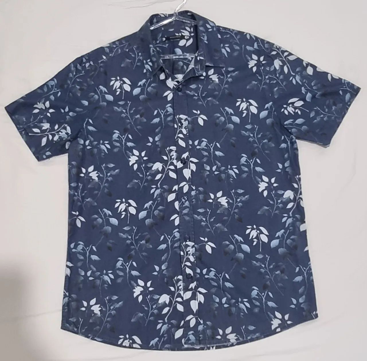 Camisa estampada azul M Wollner