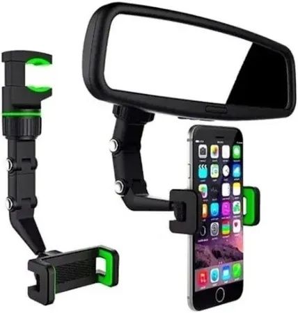 Suporte Celular Automotivo multifuncional Veicular espelho Retrovisor carro Loja Coimbra - Foto 2