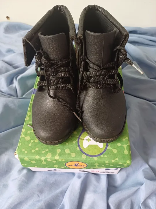 Botas Ortopasso Infantil Preta