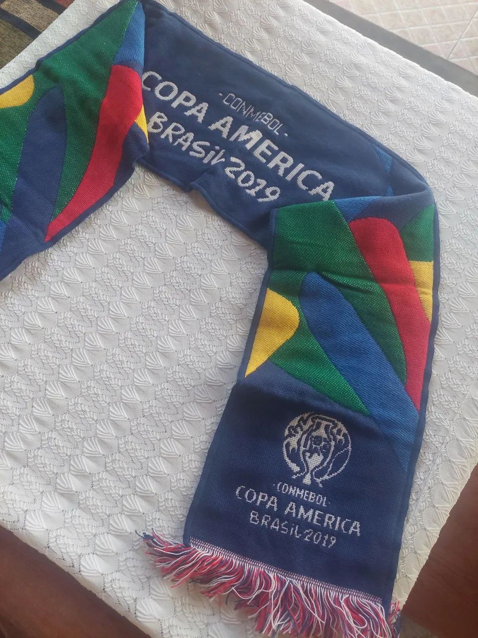 Cachecol Copa América Brasil 2019 - Brasil  Campeão  ! - Foto 2