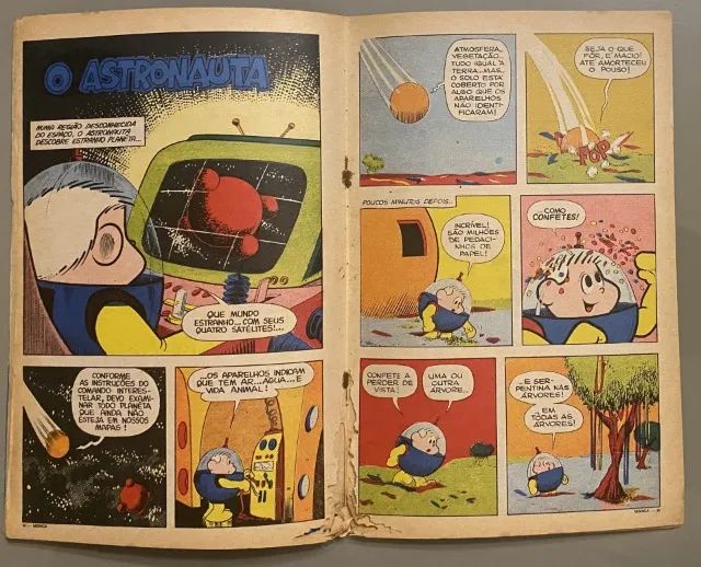 Mônica 10 - Editora Abril (1971 - detalhe interno) - Foto 3