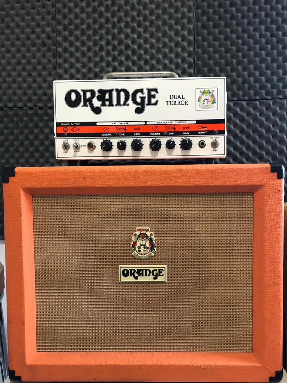 Cabeçote Orange Dual terror 30w + gabinete Orange 1x12 celestion 60W