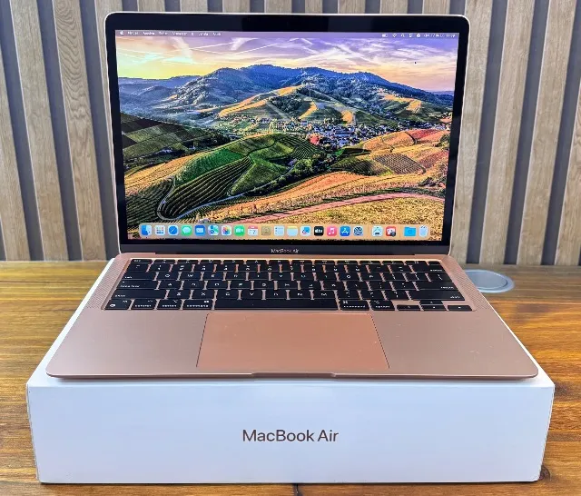 Apple Macbook Air M1 A2337 Gold c/ Caixa - Impecável