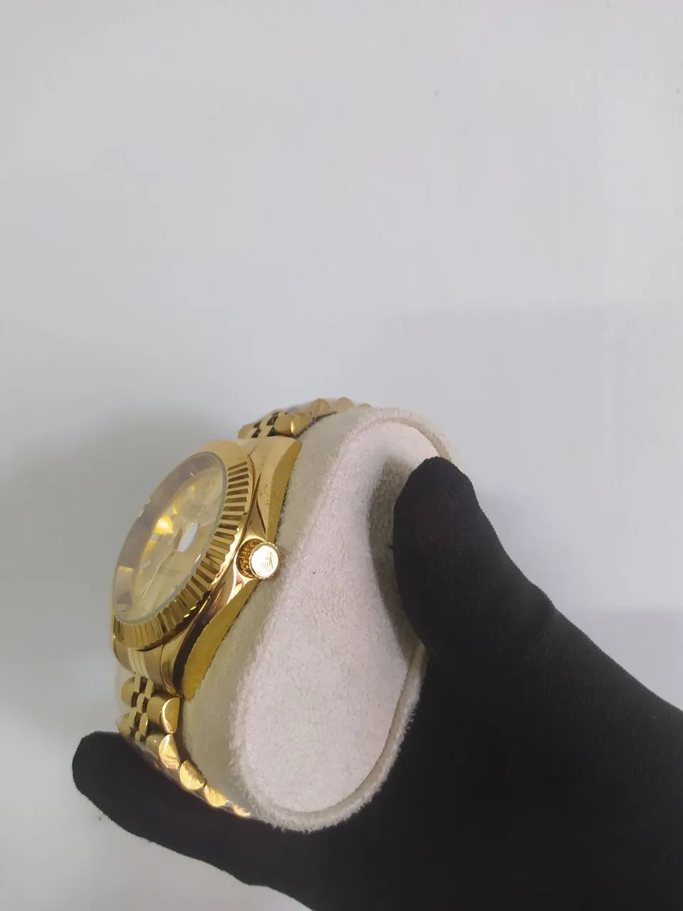 Relógio Dourado Pulseira de Aço Inoxidável  - Foto 5