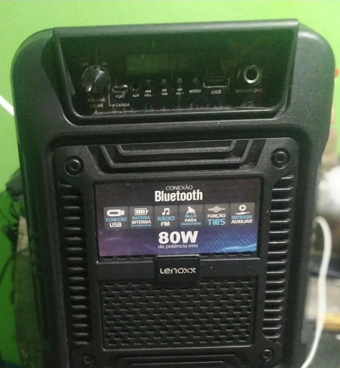 Caixa de Som Lenoxx Bluetooth 80W