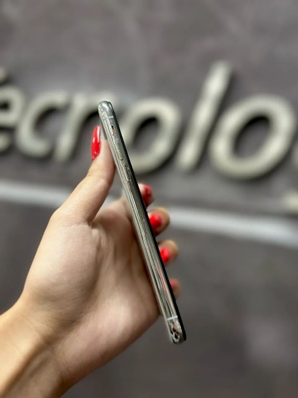 IPhone X   Branco  64GB 100% saúde da bateria SEMI NOVO COM GARANTIA LOJA FISICA  - Foto 5