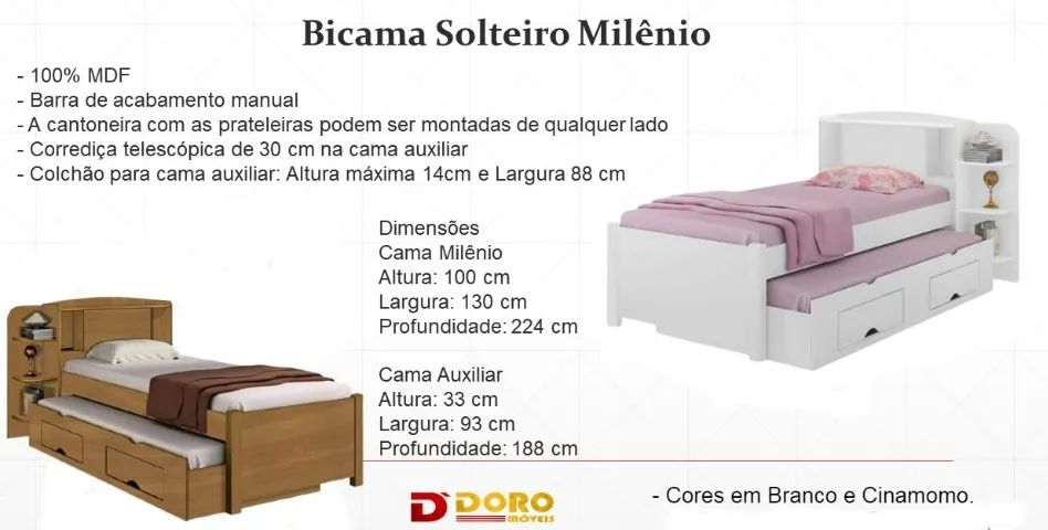 Chame para agendar sua entrega! Mod Bicama COD 261  - Foto 4