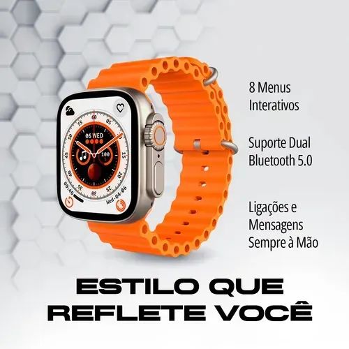 Smartwatch Series 10 Ultra W69+ Plus Nfc Super Amoled 2gb - Foto 3