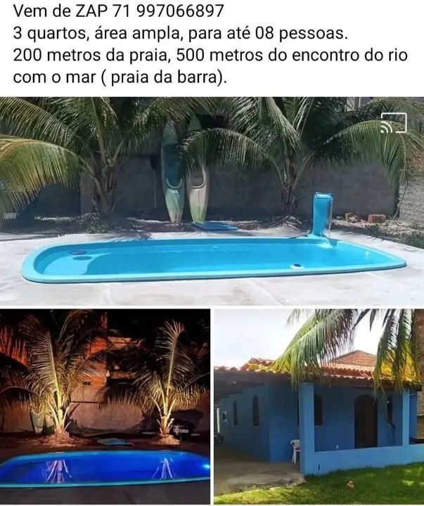 Casa Temporada Praia da Barra - 3 quartos