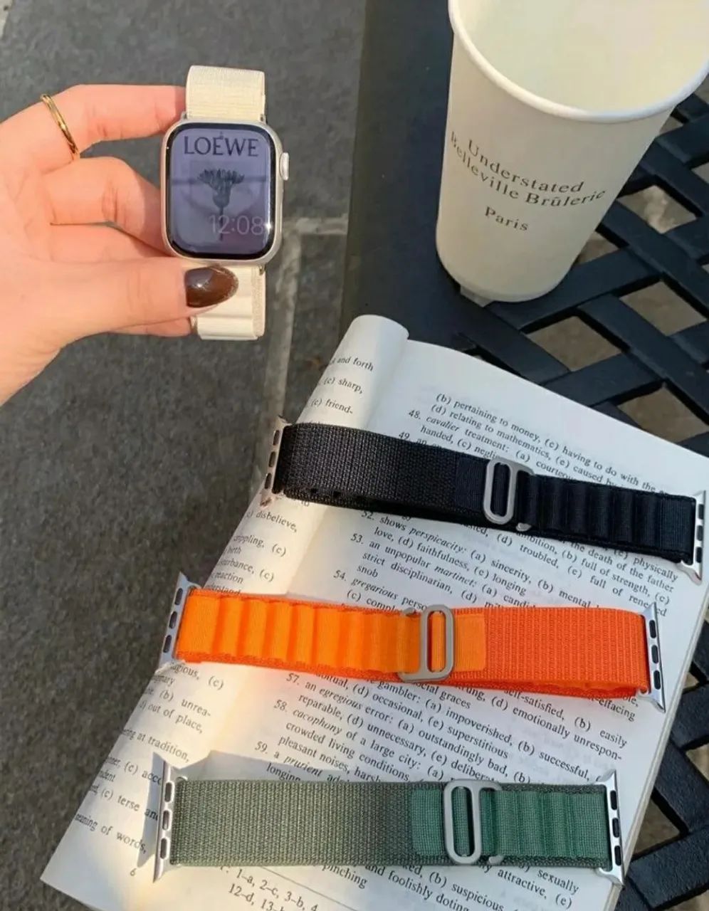 Pulseira Alpino Loop Compatível com APPLE WATCH, linha ULTRA e linha IWO. Várias Cores - Foto 2