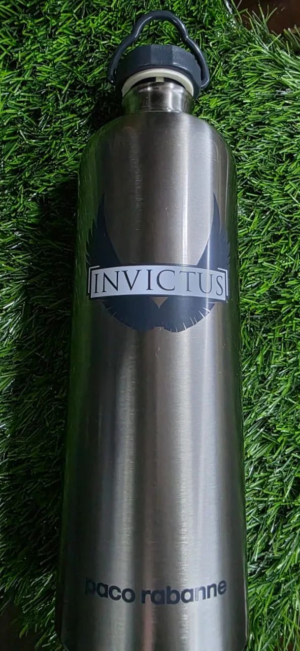 FRASCO DE AÇO INVICTUS BY PACO RABANNE RECIPIENTE DE ÁGUA  / CORRIDA 