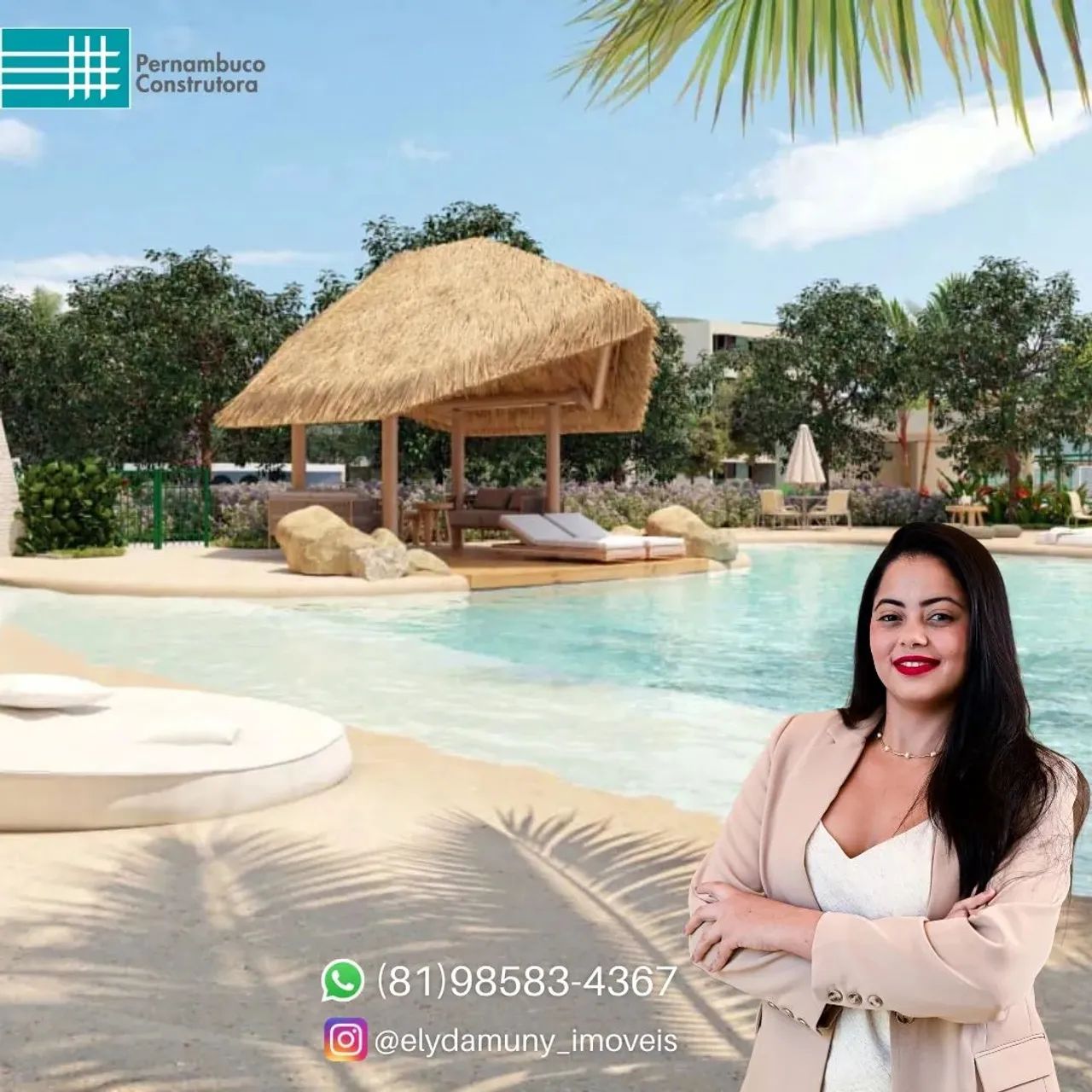 Oportunidade De Flats Studios com Lazer Temático na Praia De Muro Alto - Foto 3