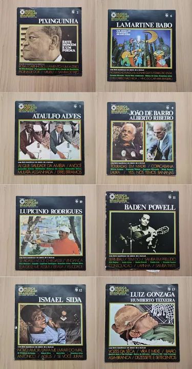 33 Vol Col. História da Música Brasileira Coleção Vinil LP
