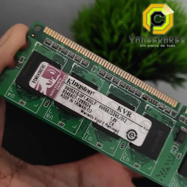 Memória Ram DDR 512mb Kingston