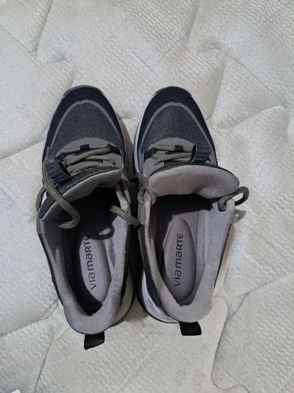 Tênis Chunky Moderno - Verde militar - Via Marte  - Foto 4