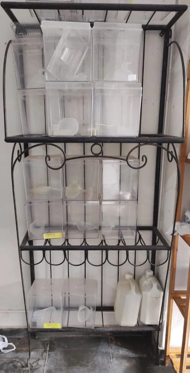 Estante/adega vintage de Metal para Organização
