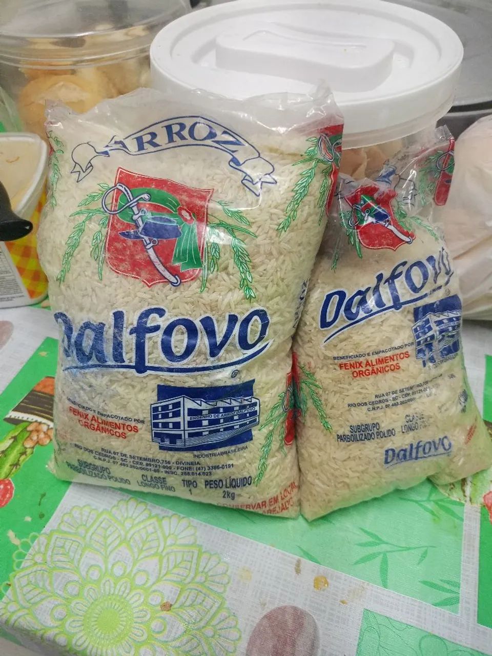 Arroz Parborizado Dalfovo 1 e 2kg - Pacote Novo