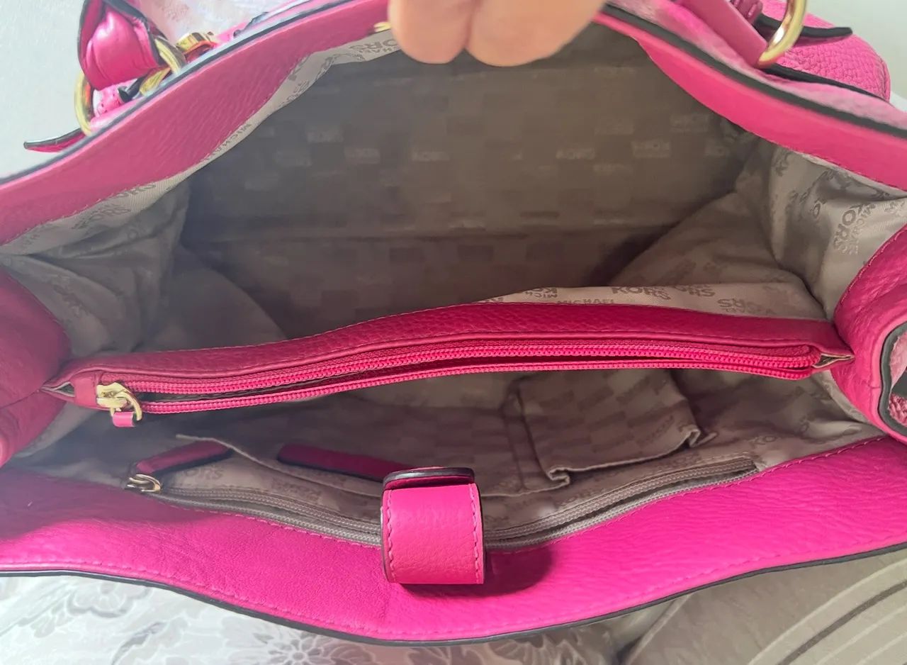 Bolsa Michael Kor Hamilton pink - Foto 3