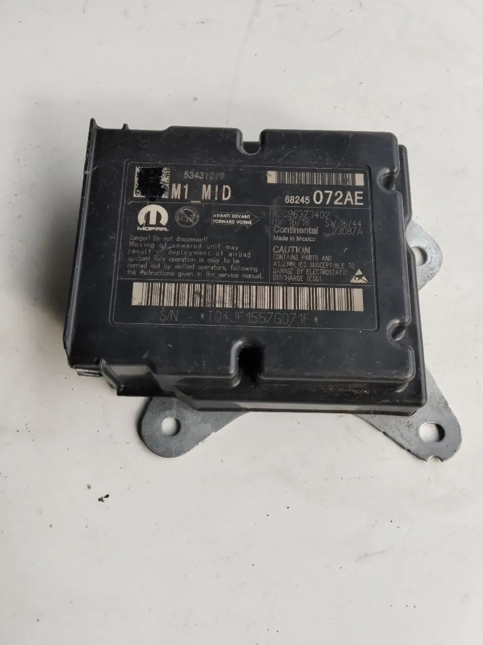 Módulo airbag jeep Compass 68245072ae  - Foto 3