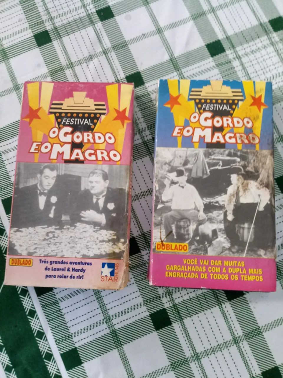 Coleção de 8 Fitas VHS com Festival de Filmes de O Gordo e o Magro - Foto 3