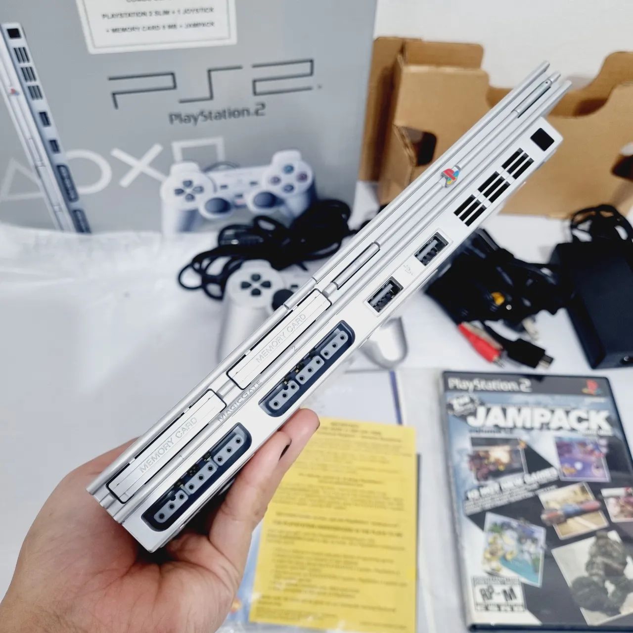 PS2 SUPER SLIM PRATA - Foto 4